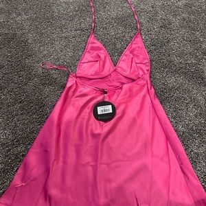 Pink midi halter dress from White Fox. Brand new dress - never worn.
